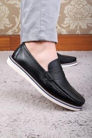 Resim Ducavelli Vittoria Hakiki Deri Erkek Günlük Ayakkabı Loafer Ayakkabı 