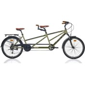 Resim Carraro Due Tandem Unısex 470H/420H V 27 Vites 26 Jant Mat Yeşil Siyah Haki Kahverengi 
