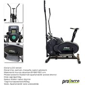 Resim Proforce Manyetik Eliptik Fitness Bisikleti Blackway Siyah 