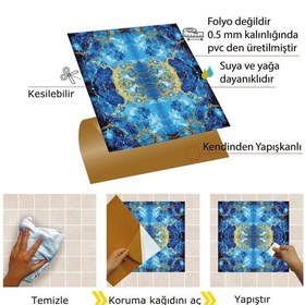 Resim Tink Kendinden Yapışkanlı Mermer 04 Desenli Pvc Karo 30x30 Cm 