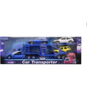 Resim Mega Oyuncak Araç Taşıyıcı Plastik Mavi Tır 