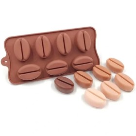 Resim Kahve Çekirdeği Şekilli Silikon Kalıp 