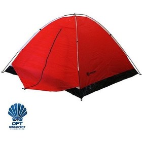 Resim Dft 3 Kişi Tek Kat Kırmızı Çadır 220x200+70x130cm Kırmızı 