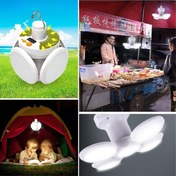 Resim BUFFER® 5 Led'li 3 Farklı Işık Modlu Açılıp Kapanabilir Led Kanatlı Güneş Enerjili Solar Aydınlatma Asılabilir Kamp Feneri 
