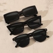 Resim Erkekler ve Kadınlar için 3 Adet Unisex Retro Klasik Moda Gözlük - Anti-Reflektif Lensler, Dayanıklı Plastik Çerçeve, Spor ve Şık, Aktiviteler için, Rahat Gözlük, Minimalist Gözlük, Yüksek Kaliteli Gözlük 