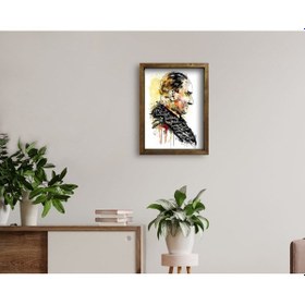 Resim Bk Home Atatürk Tasarımlı Doğal Masif Ahşap Çerçeveli Tablo 45X65 (551057624) 