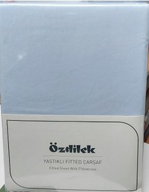 Resim Özdilek Colourist Fitted Çift Kişilik Çarşaf Seti 160x200 -marina Mavi 