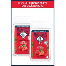 Resim Le Petit Marseillais Akdeniz Çileği Banyo ve Duş Jeli 2 x 250 ML 