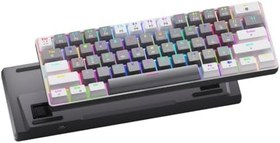 Resim Rever T60 Mekanik Oyuncu Klavyesi Red Switch RGB Led Işıklı Kablolu Gaming Klavye 