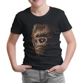 Resim Llord T-Shirt LlordT-Shirt King Kong Siyah Çocuk T-Shirt 