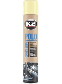 Resim K2 Polo Cockpit Plastik Vinil Ahşap Koruyucu Cila Aerosol 750ml 