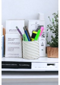 Resim Kalemlik Beyaz Renk Masa Kalemliği Organizer Kalemlik Model 6 Çok REnkli 