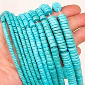 Resim Efrey Doğal Mavi Turkuaz Düz Yuvarlak Gevşek Boncuklar, 2-10mm, DIY Takı Yapımı, Boncuk İşleme, El Sanatları, Dikiş Malzemeleri, Bileklik Yapımı İçin Dekoratif Boncuklar 