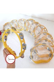 Resim Gelincimherşey 10'lu Sarı Renk Eğlenceler Için Zilli Plastik Tef 