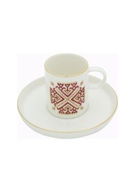 Resim Porland Arabesque Desen6 Tabaklı Kahve Fincanı 80cc 