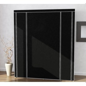 Resim Metal Profilli Hangar Geniş Hacimli Bez Dolap Gardırop 