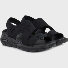 Resim Skechers Bayan Sandalet 119458 Bbk Siyah Siyah 