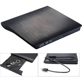 Resim Anaway Shopping Harici USB 3.0 Taşınabilir CD DVD Yazıcı Okuyucu Windows Mac Dizüstü Masaüstü Bilgisayar 