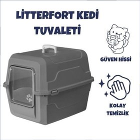 Resim LitterFort Kapalı Kedi Tuvaleti 