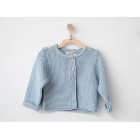 Resim andywawa Unisex Bebek, Mavi, Knitwear ( Triko) Basic Ceket, Hırka 