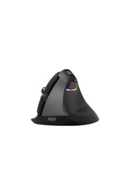 Resim Renvox Delux M618 Mini Ergonomik Dikey Mouse - Bluetooth 4.0 + 2.4GHz Çift Mod Kablosuz 