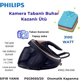 Resim Philips Perfectcare Kumaşı Tanıyan Kamerası ile Güçlü 3100 W Buhar Kazanlı Ütü + Hassas Mutfak Tartısı Hediye 