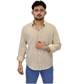 Resim Erkek Spor Silim Fit Uzun Kol Gömlek G5005 Bgl-st04494 Bej 