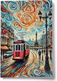 Resim Bir Taksim Rüyası Mini Defter Çok Renkli 