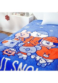 Resim Lisanslı Bt21 Let It Snow Battaniye 000000001500215242 