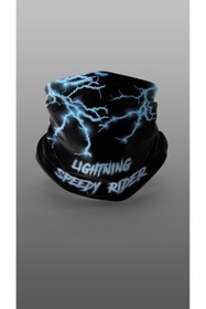 Resim Yeles Lightning Speedy Rider Motorcu Buff Maske Outdoor Boyunluk Unisex Bandana 