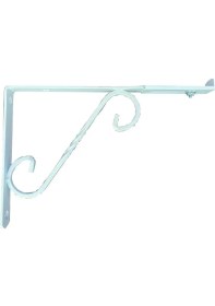 Resim Ayarlı Ferforje Raf Altı No:1 Beyaz 1 Adet 