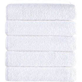 Resim 5 Li Otel Banyo Havlusu Pamuklu 70x145 Cm Beyaz 16/1 Avs 440 Gr Beyaz 