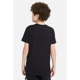 Resim Qivi Vans x Nasa Baskılı Unisex Çocuk Siyah T-Shirt 
