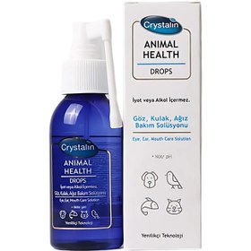 Resim Crystalin Animal Health Drops Göz, Kulak ve Ağız Bakım Solüsyonu 100 ml 