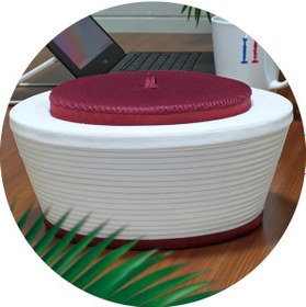 Resim Bordo Sarık İmam Sarığı Cami Sarığı Namaz Sarığı S102 57 Cm Bordo - Beyaz 