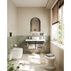 Resim VitrA Liquid A45124 Uzun Lavabo Sifonu, T Tipi, Krom 