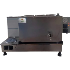 Resim Safir Çay Kazanları 3 Demlikli Inoks Çay Ocağı 3 Gözlü Inoks Çay Kazanı Sadece Elektrikli Inoks Çay Semaveri Ets Sistemli Inoks Çay Makinesi 