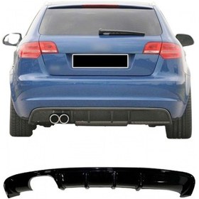 Resim Audi A3 2008-2010 8p 5.kapı Plastik Boyasız Arka Difüzör 