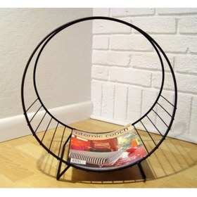 Resim GO DEKOR Yuvarlak Metal Dergilik, Kitaplık & Gazetelik 