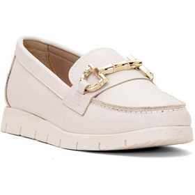 Resim Venüs 25076042 Kadın Hakiki Deri Tokalı Comfort Günlük Ayakkabı Bej 