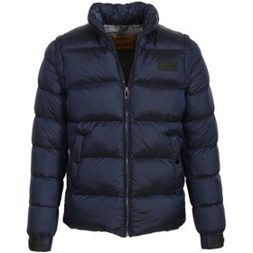 Resim Erkek Lacivert Termo Dolumlu Two Tone Rüzgar Ve Su Itici Slim Fit Mont Ncs Jeans 4990-Lacivert 