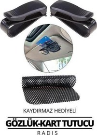 Resim ModaCar 2 ADET Araç Gözlük Tutucu Kaydırmaz Ped HEDİYELİ 428386 