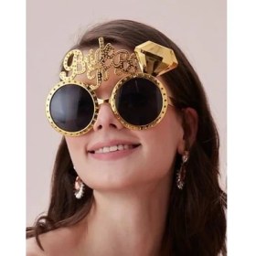 Resim Altın Renk Bride To Be Yazılı Gelin Gözlüğü 