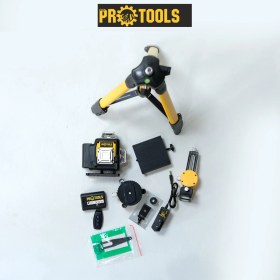 Resim GVN PROTOOLS Profesyonel Lazer Tesviye ve Ölçüm Seti - 16 Çizgi - 48 V 10,0 Ah - Tripodlu 