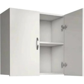 Resim Labelladizayn 1. Kalite Mdf 2 Kapaklı Banyo Üst Dolabı 