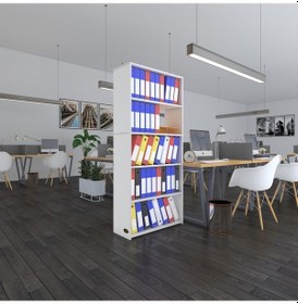 Resim Kenzlife Klasörlük Raflı Rona Byz 175 80 30 Kitaplık Ofis Arkalıksız Çok Renkli 