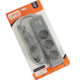 Resim UFO akım korumalı set gri renk 1.5 mt kablolu +tekli akım korumalı 