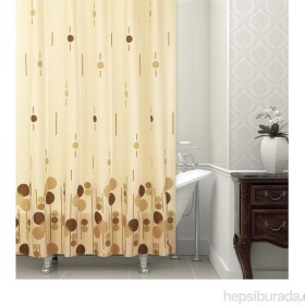Resim Zethome Tropik Banyo Duş Perdesi 6022 Çift Kanat 2x120x200 