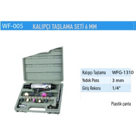 Resim Wufu Havalı Kalıpcı Taşlama Seti 6 Mm 