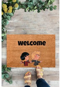 Resim Cedric Ve Chen, Karikatür, Kapı Önü Paspası, Dijital Baskı 